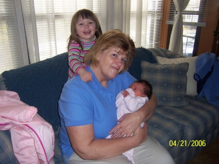 Nana with Emily & Lily