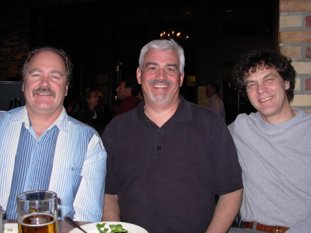 3 stooges...Moe, Larry, and Curly.