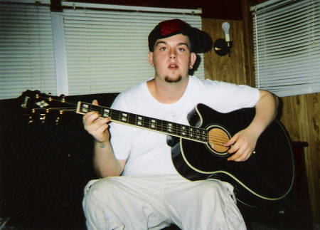 My son with his Guitar