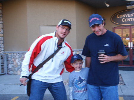 Me and my son Mitchell with Matt Cooke