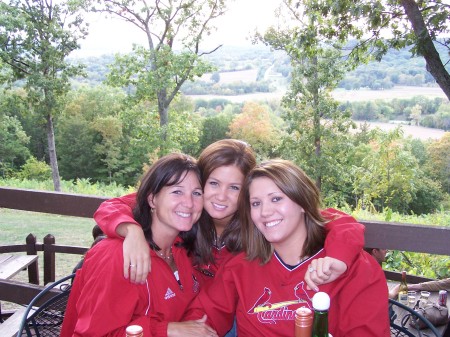 Me and my girls...go Cards!!!!!!!!