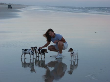 Enjoying our beach with my kids...