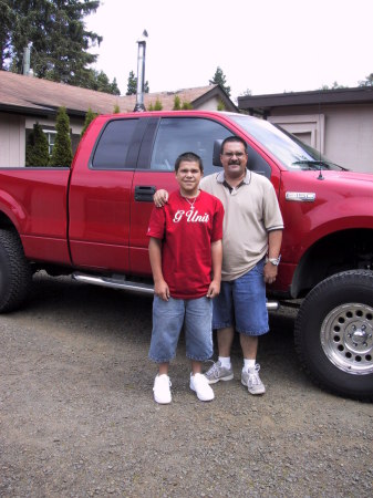 MY SON AND I, & MY TRUCK