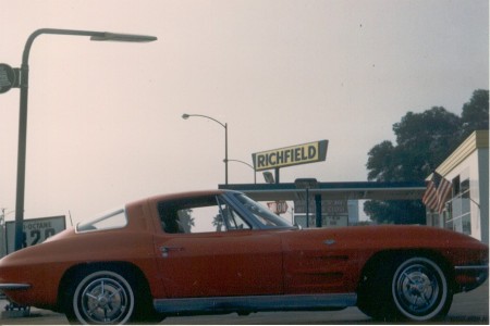 My 1963 Corvette Stingray at MacCaskey's Richfield in November 1965