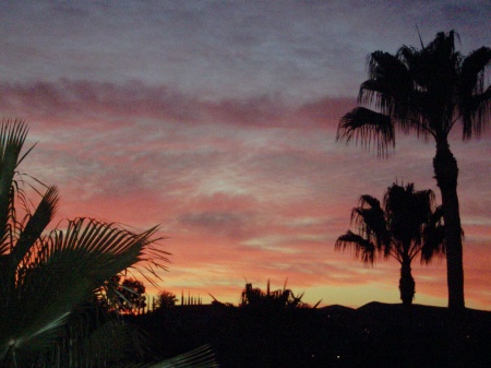 SUNSET FROM OUR PATIO