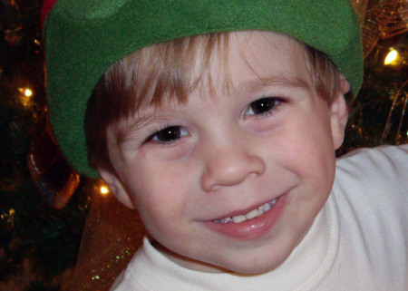 My little elf, Grant! Christmas 2007