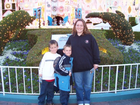 Mathew, Nathan, and Me... It's a small world...Disneyland
