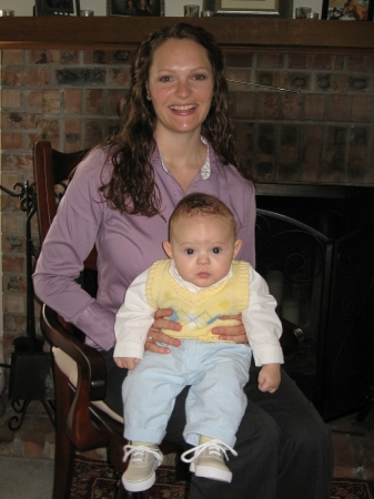 me and my son, T.C., 5 months old, Easter, 2006