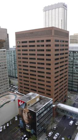 The world order as represented by office buildings in Calgary.