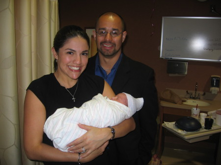 Jason and Jessica Gamez with Gabey