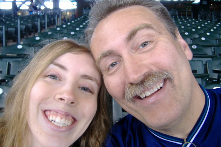 My daughter Mallory & Me at a Seattle Mariners Game