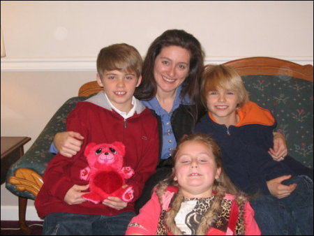 Jamie's wife Patty and kids