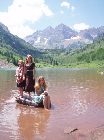 The Maroon Bells...oh yeah...the kids too!