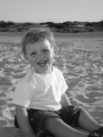 Alex at the beach in August 2006