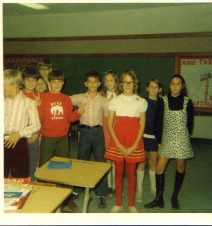6th grade students in Miss Walker's class 1971