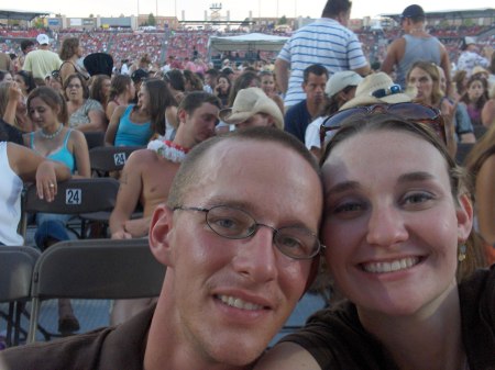 Scooter and I at the Kenny Chesney concert 7-22-06