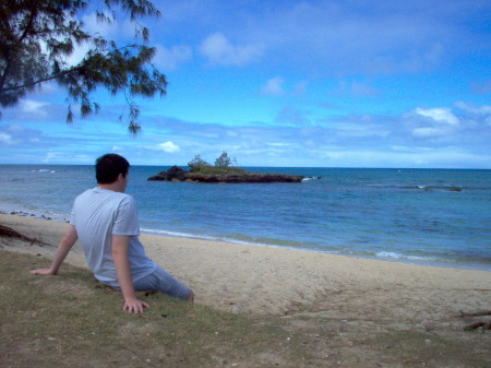 My son - The North Shore of Oahu