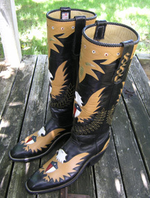 Pair of eagle boots I made