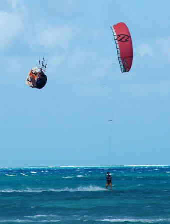 Jeff's kitesuring jump micro beach