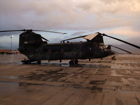 CH-47 after the rain