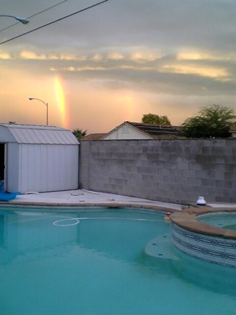 Rainbow/stormy weather