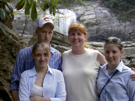 Amber, Chris, Mom, & Me at "Buckeye Falls"