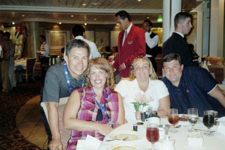 Renato and I and our best friends on a cruise