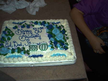 Pop's 80th Birthday Cake