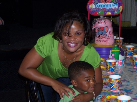 Danielle and Donovan at 4th b-day party