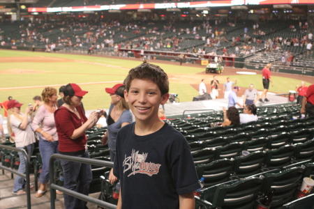 Drew at ballgame