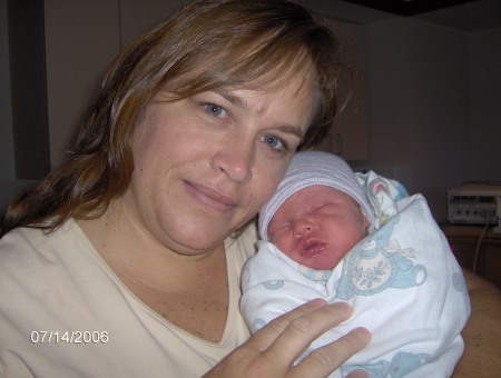 Little Carson Kai 7/13/2006 with his Grandma Moni
