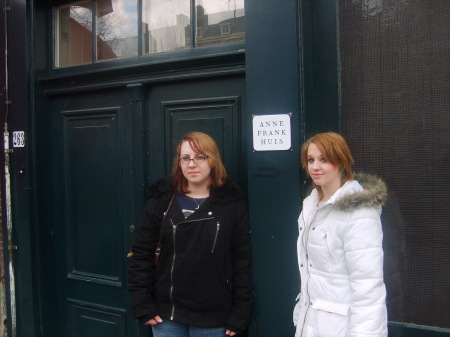 Taylor and Alanah at Anne Frank House
