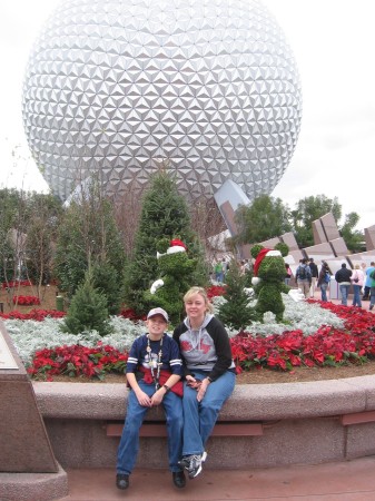 My son and I at Disney Jan 08