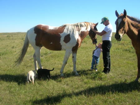 me, my girl, my dogs, my horses... need I say ,more