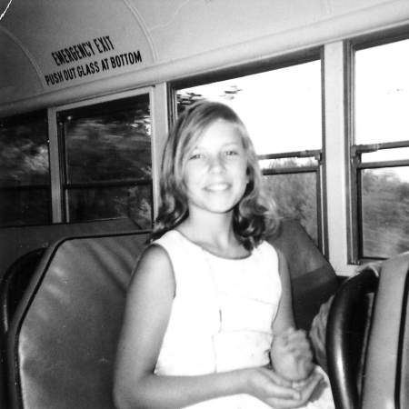 Debbie Pratt on school bus