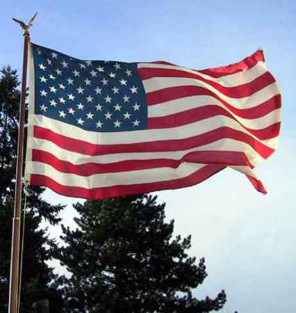 American Flag in My Front Yard