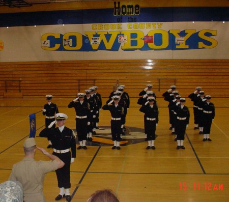 Kyle and the CCHS UnArmed Drill Team