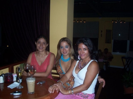 Virgin islands, dining with some friends....