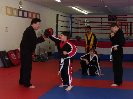 Karate class is a one-two punch !!