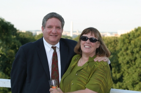 With Jean at Army/Navy Country Club (Washington DC in background)