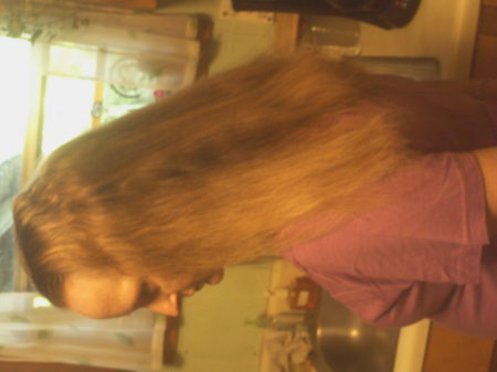 the length of my hair.