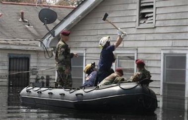 part of my husband's unit-doing Katrina rescues