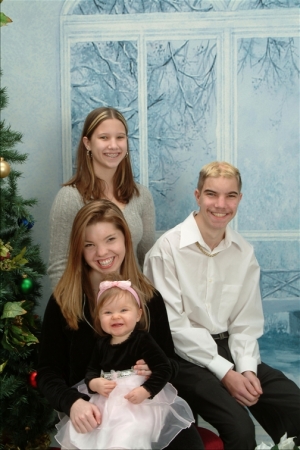 Christmas 2005..My son, Donald, My daughters, Grace and Angela, and my granddaughter, Angel