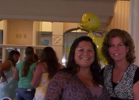 Juls and me at her baby shower!