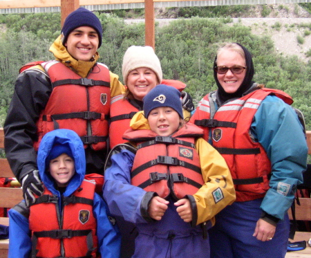 White Water Rafting with my family in Alaska