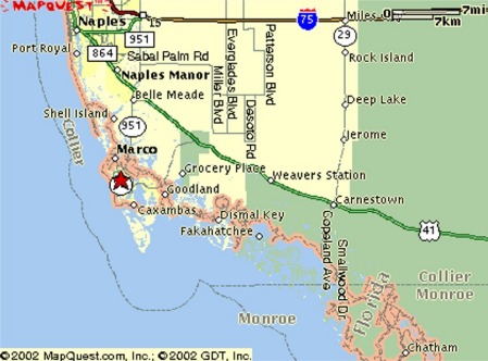 Map to Marco Island...