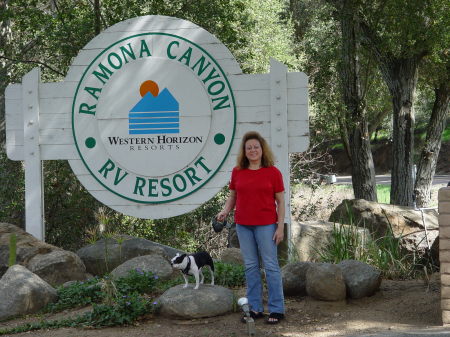 Posing with my dog "Oreo" In Ramona California.