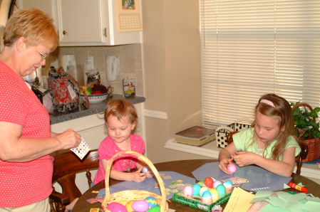 Granddaughters Easter 08