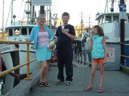 Checki;ng out the boats down on Fisherman's wharf, Granville Island