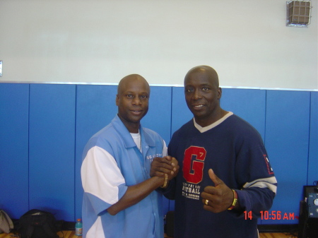 Billy Blanks & Me Before his class I hosted fror the troops in Korea